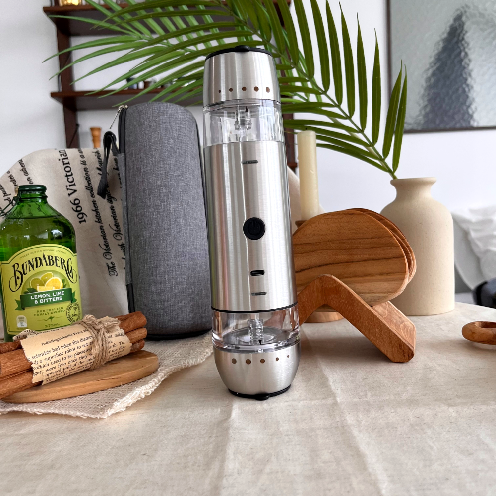 MARISTEIGER 25년형 전동 깨갈이 깨그라인더 케이스세트 자동 소금 후추 그라인더