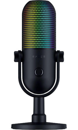 [해외]Razer Razor Seiren V3 Chroma 콘덴서 마이크 다기능 탭형 음소거센서 게임용 USB Buisley Japan Au