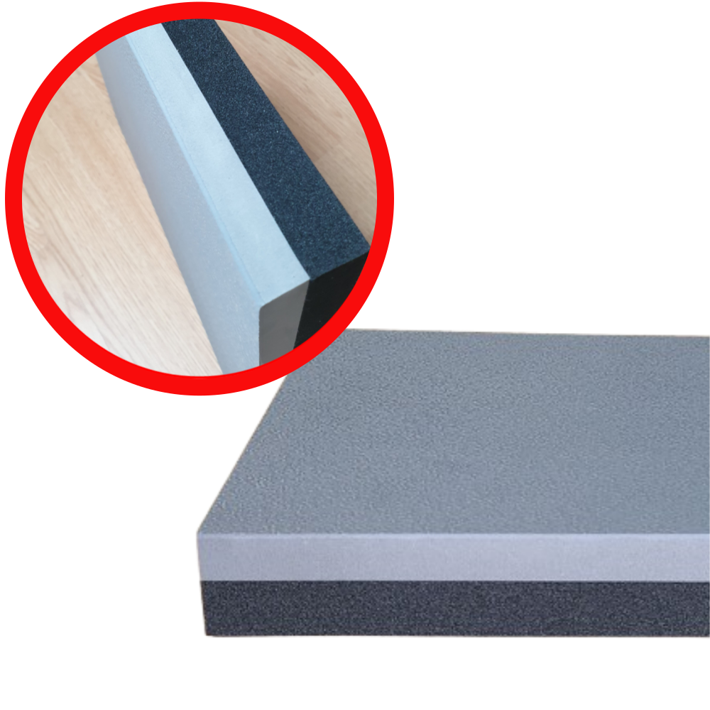 덕진스펀지 런닝머신 조각 매트 충격흡수 방진 헬스 운동기구 소음방지 160x160x36T 제품 이미지