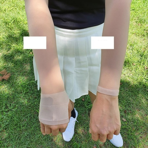스킨색스타킹팔토시 살색 심리스 스킨 골프 쿨토시 일반형 러닝 암슬리브 이미지 6