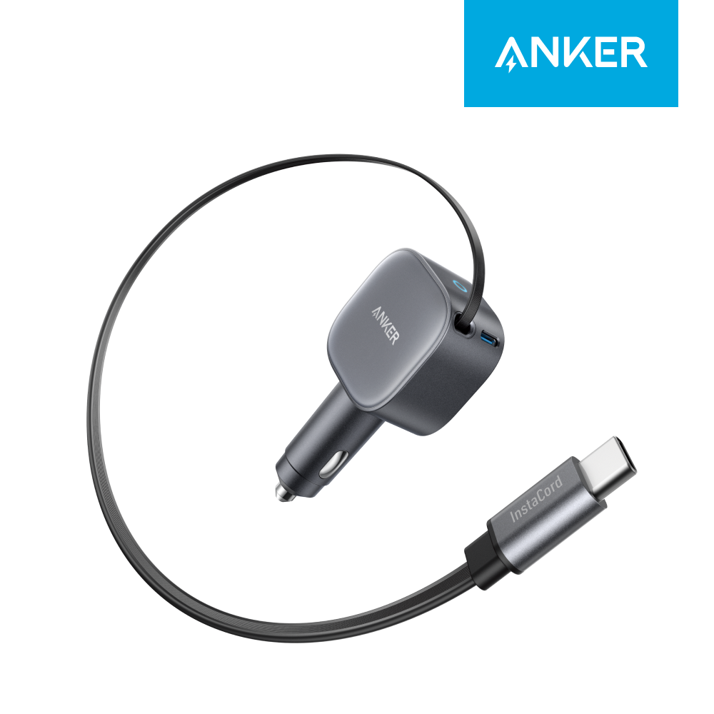 앤커 나노 75W 2포트 차량용 고속 충전기 (C타입 케이블 일체형) A2738 제품 이미지
