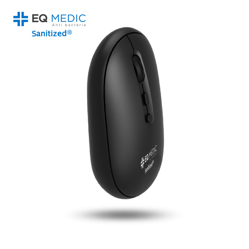 이큐메딕 Sanitize-WM3 항균 무소음 무선 마우스 블랙