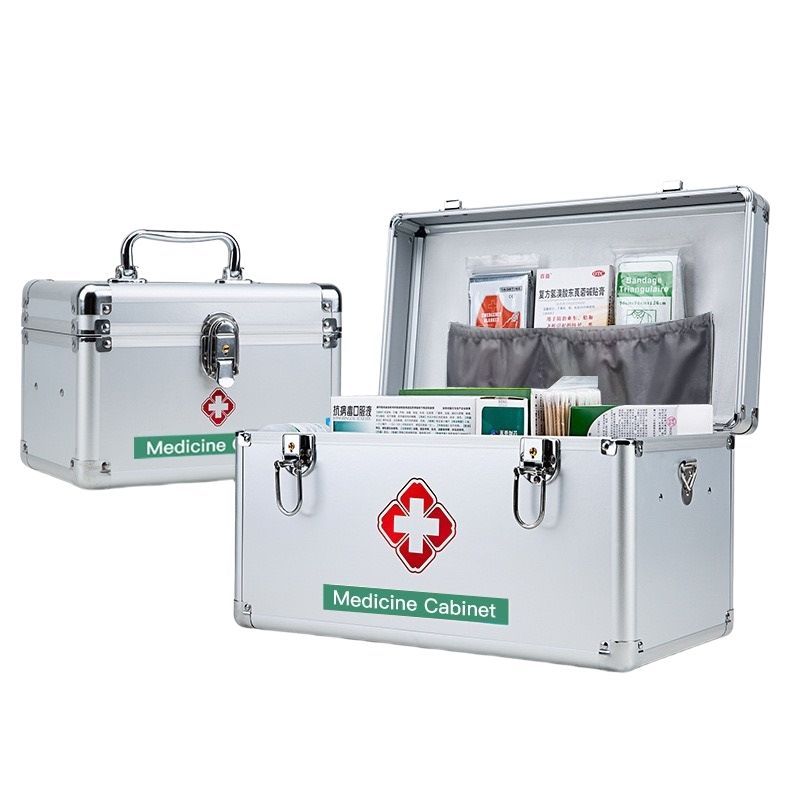 비상약 보관함 가정용 알루미늄 상비약 상자 구급상자 10인치