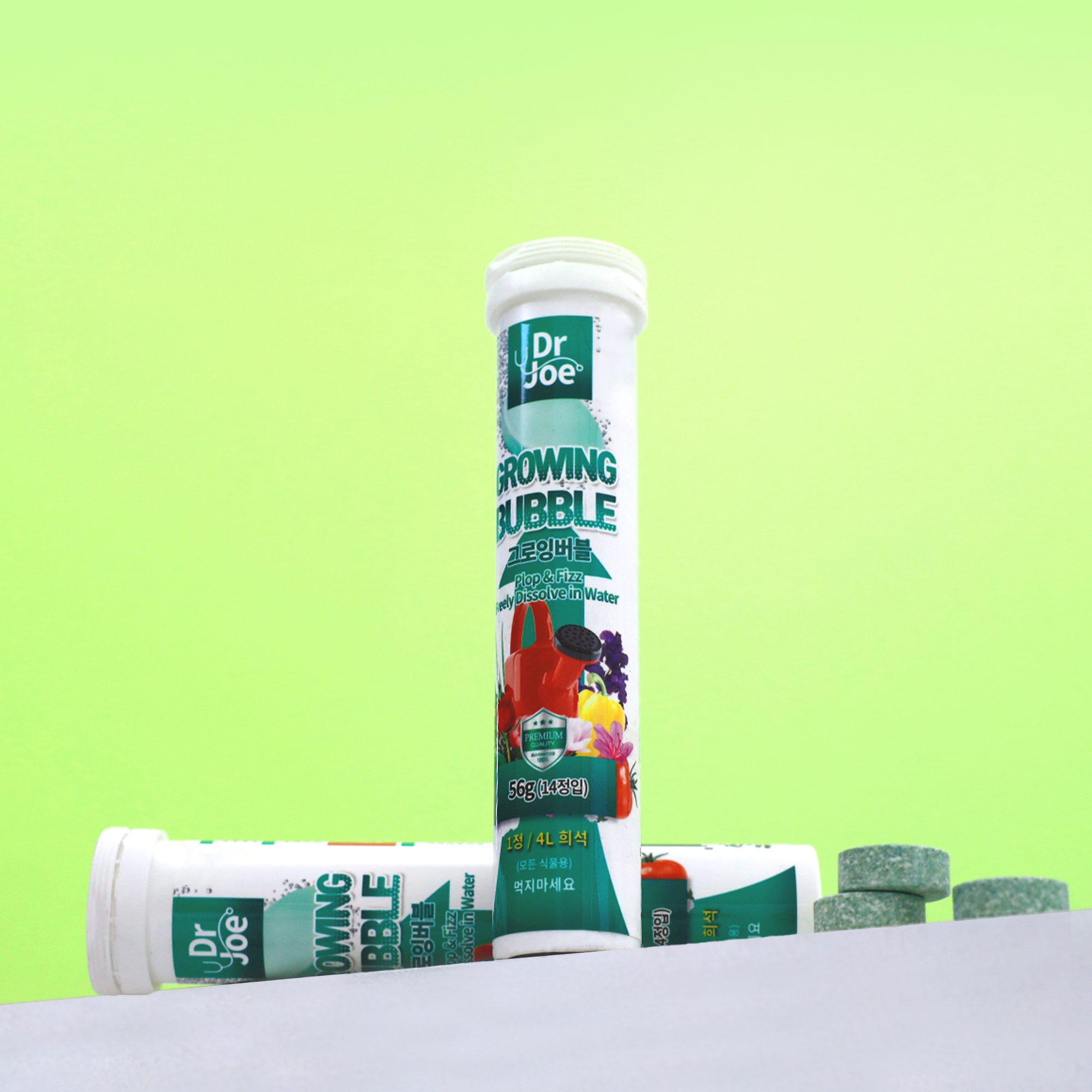 (주)누보 닥터조 뉴트리버블 / 블루밍버블/ 그로잉버블 ( NPK 발포확산형 종합미량요소 꽃 화분 화초 마이 식물영양제) 이미지 2