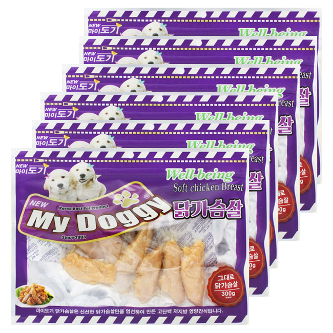 NEW 마이도기 강아지대용량간식 사사미 육포 건조간식 오리고구마, 300g, 6개 이미지 4