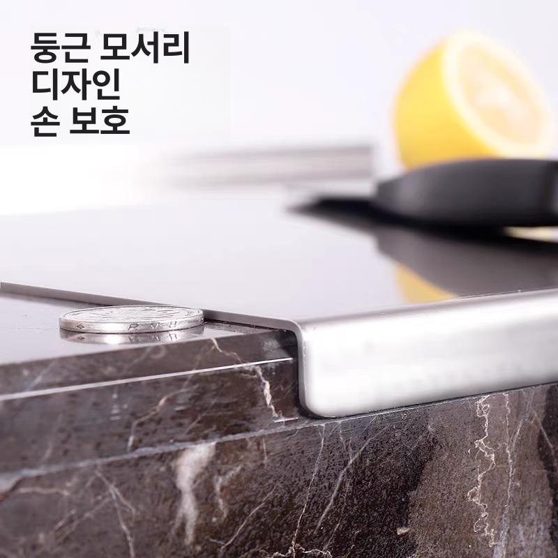올인원 위생 스테인레스 도마 싱크대 50x70 두께 1.5 - 상세 이미지 4