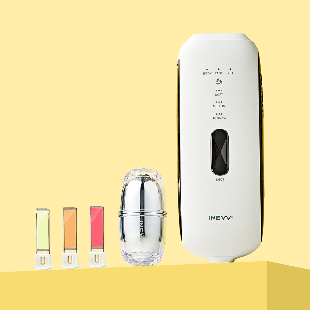 [2025 NEW] 이네브 블랙 사파이어 쿨링 IPL 레이저 제모 의료기기