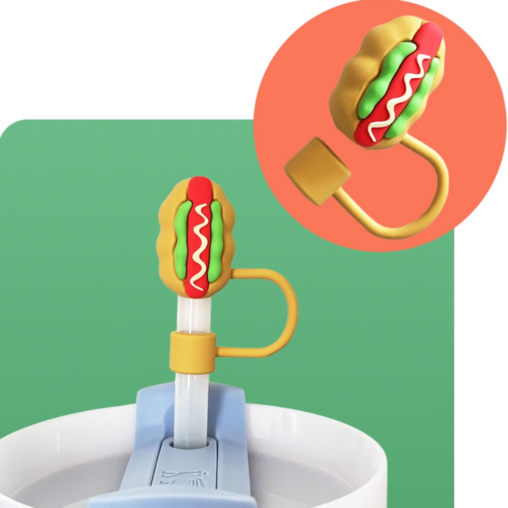 빨대마개10mm 텀블러 빨대마개 햄버거 - 상세 이미지 5
