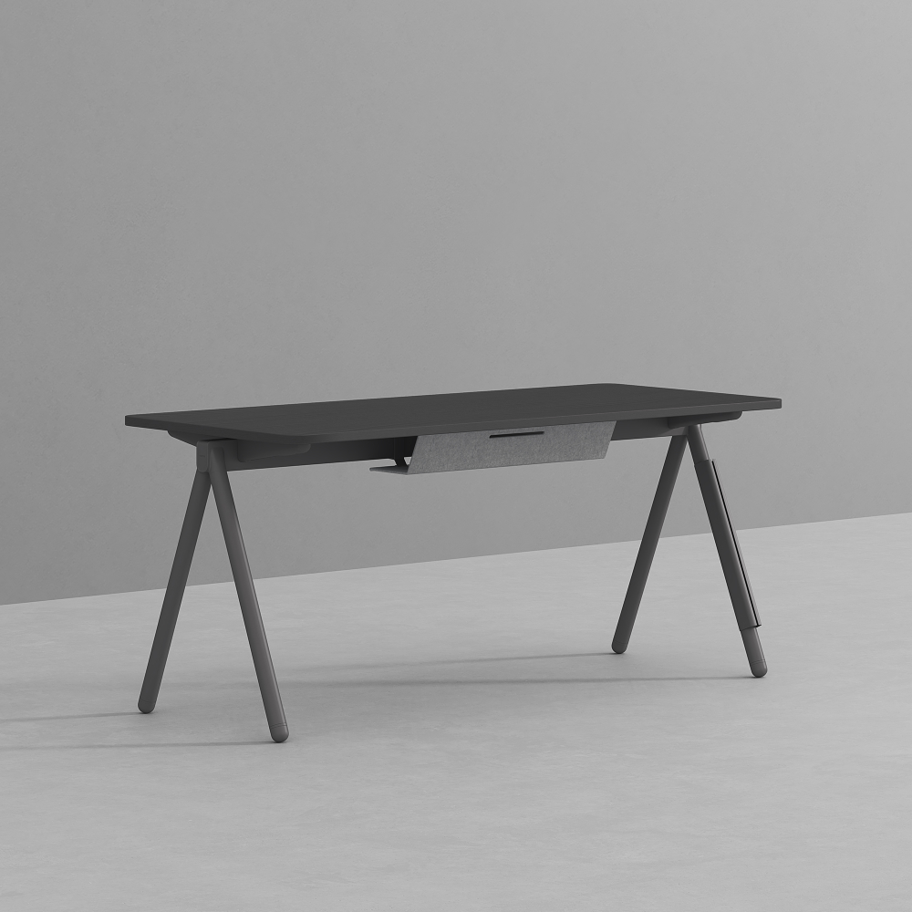 데스커 멀티데스크 1600x700mm, 쿨그레이 - 상품 이미지