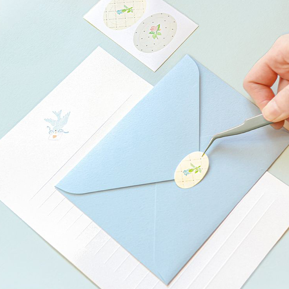 생일 기념일 프로포즈 편지지 감성편지지 블루버드