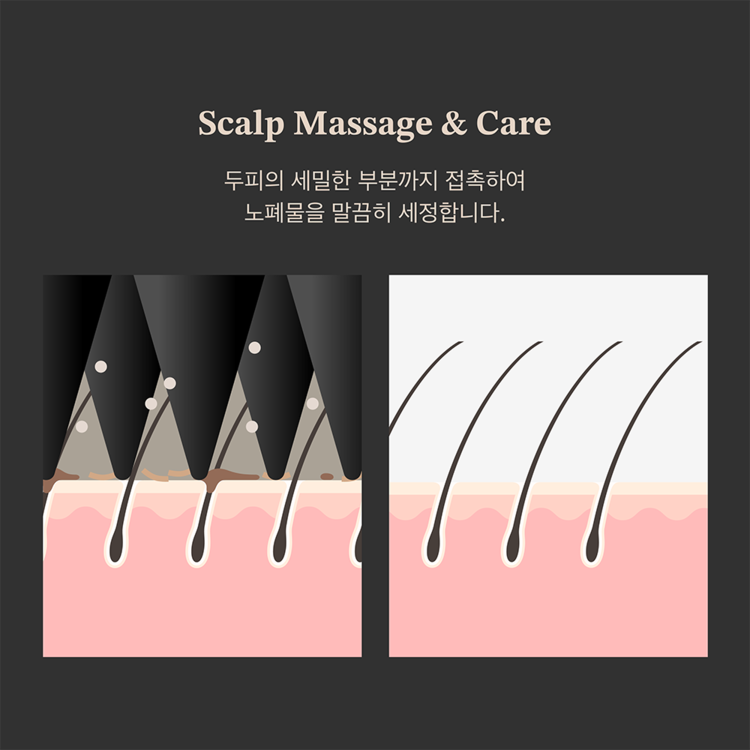 르디퍼 샴푸브러쉬 실리콘 딥클렌징 두피 마사지 케어 - 상세 이미지 4