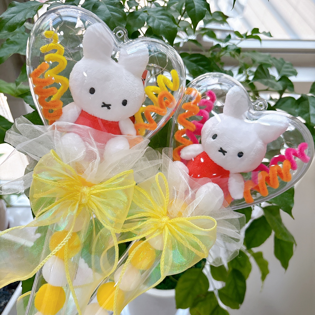 miffy 미피 하트봉 토끼 연주회 LED 응원봉 인형꽃다발 졸업식 레터링포함 이미지 7