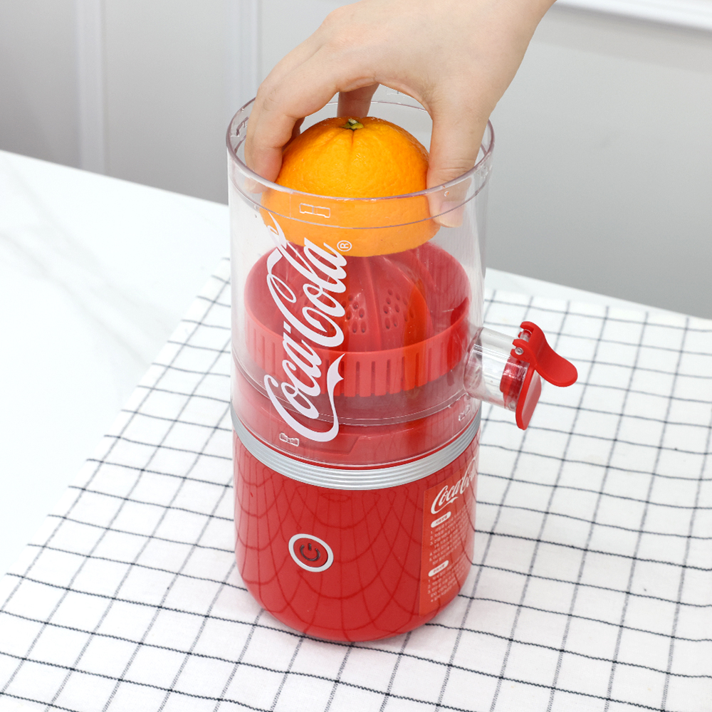 코카콜라 자동 착즙기 주서기 오렌지 레몬 즙짜는기계 스퀴저 무선