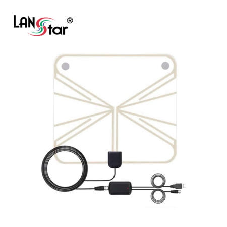 라인업시스템 LANstar LS-UHANT 디지털 TV 안테나 UHD 지상파 수신기+증폭기 세트