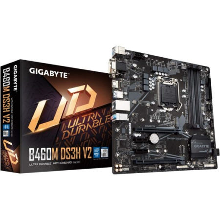 [해외]기가바이트 B460M DS3H V2(LGA 1200/ 인텔/ B460/ 마이크로-ATX/M.2/ SATA 6Gb/s/USB 3.2 1세대/ 메인보드)