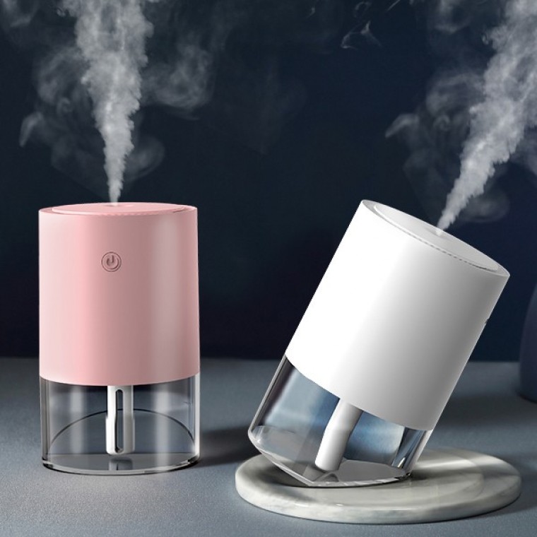 클레오 충전식 사선가습기 휴대용 USB 차량용가습기 무드등가습기