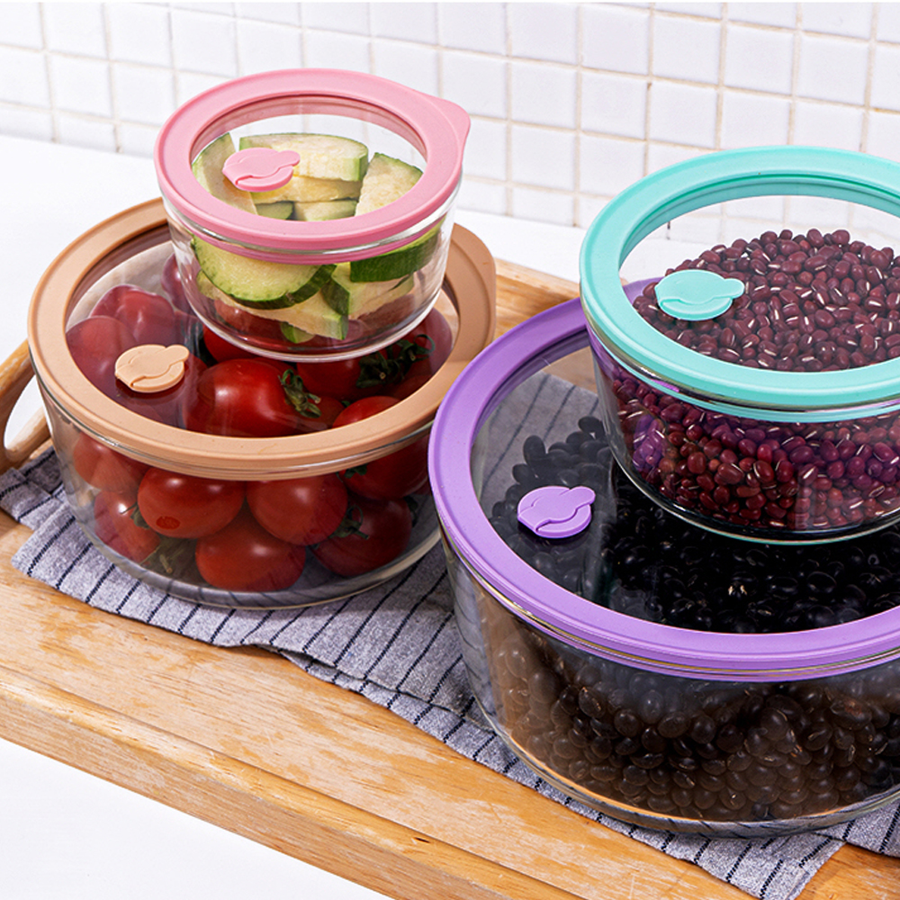 브리드 내열 강화유리 올 글라스 밀폐용기