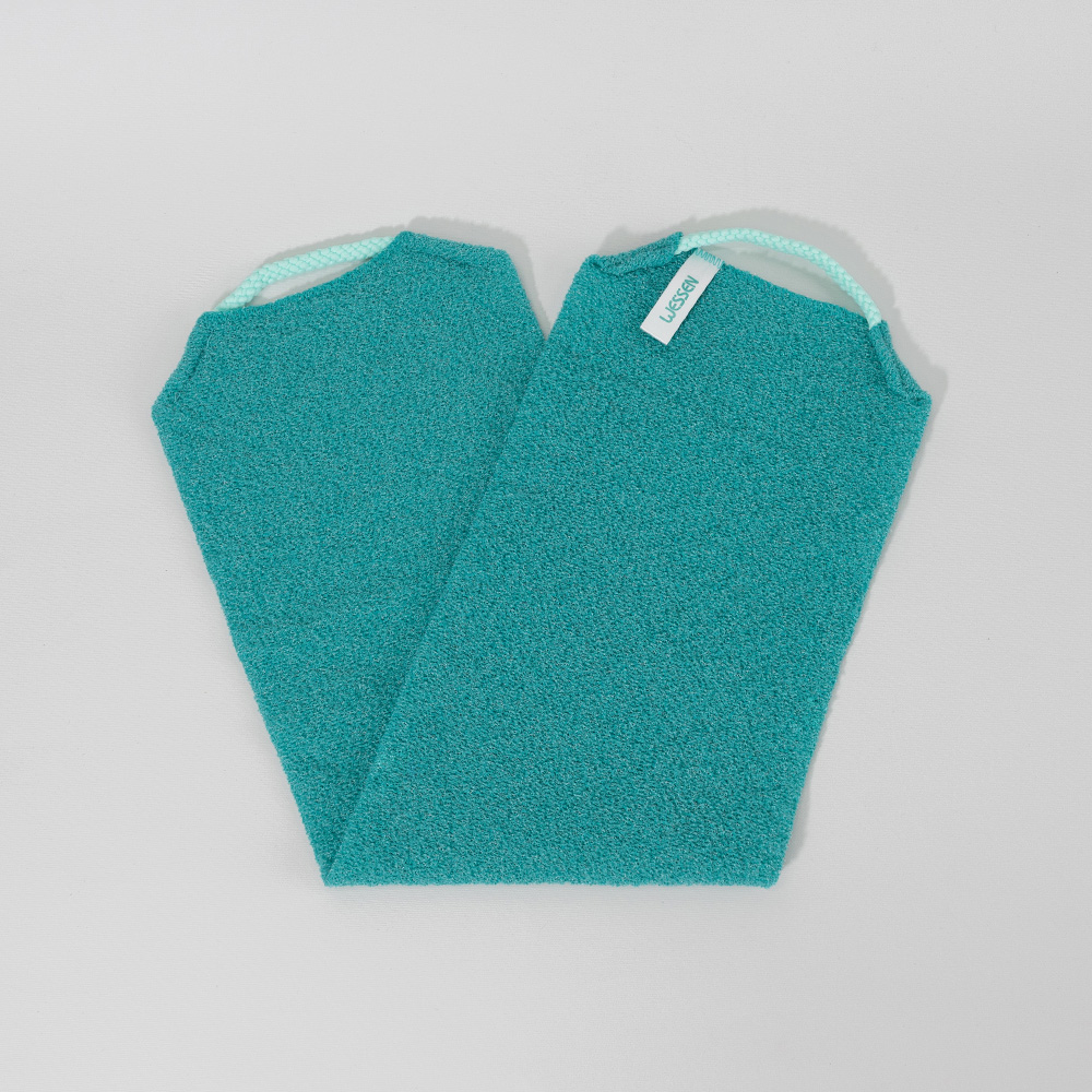 웨신 뱀부 손잡이 롱 샤워타올 민트 제품 이미지