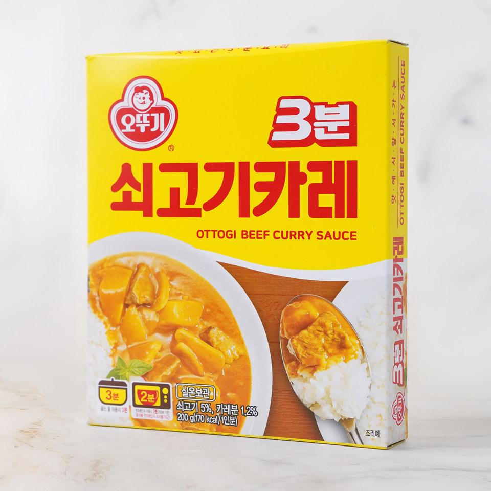 메가마트 오뚜기 3분 쇠고기 카레 200g - 상세 이미지 2