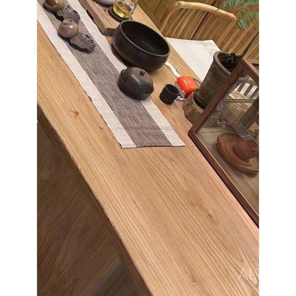 고재 테이블 상판 빈티지 원목 식탁 책상 나무 카페 120x60x5cm - 상세 이미지 5