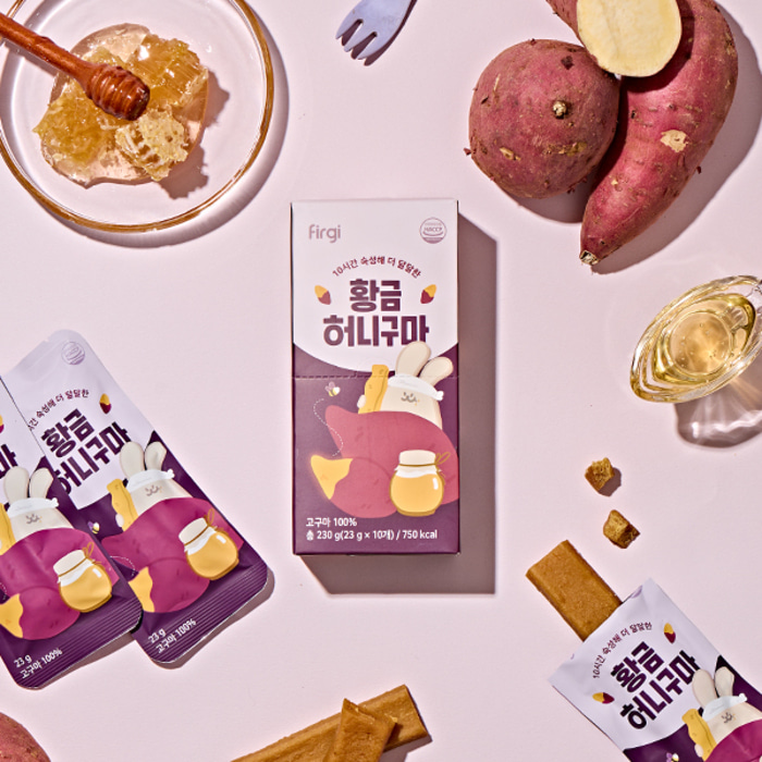 퍼기 꿀고구마 어린이집 아기간식 말랭이 10개입 1박스 황금 허니구마, 230g, 1개
