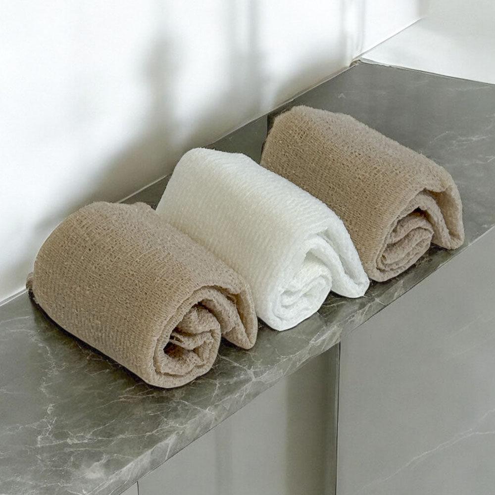 부드러운 저자극 샤워타올 엠보 거품타올 3p 세트