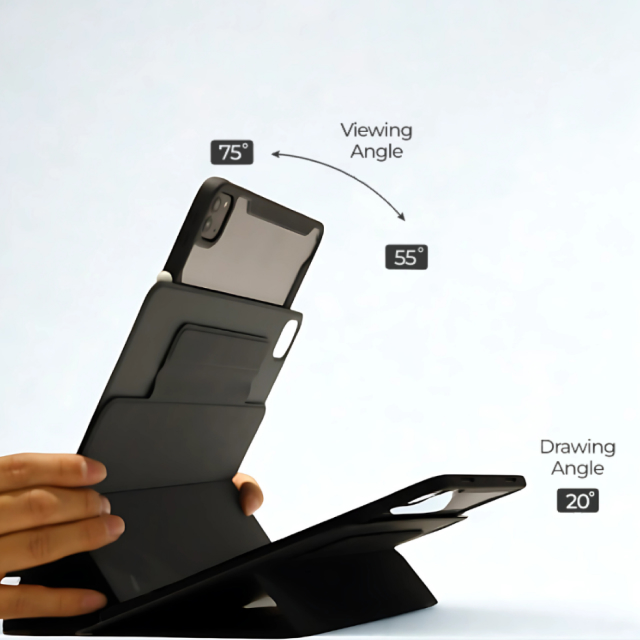 모키보 프리앵글 FLEX 각도조절이 되는 아이패드케이스 거치대 커버 펜슬수납 마그네틱 - 프로11인치