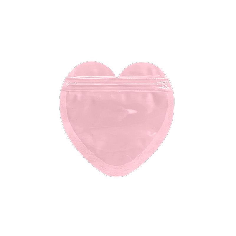 컬러 하트 지퍼백 구디백 어린이집 유치원 생일 선물 포장 악세사리 간식 포장지 답례품 - 상세 이미지 4