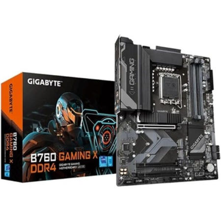 GIGABYTE [해외]기가바이트 B760 게이밍 X DDR4 마더보드 - 인텔 코어 14세대 CPU, 8+1+1 단계 디지털 VRM, 최대 5333 지원MHz (OC), 3xPCIe 4.0 M.