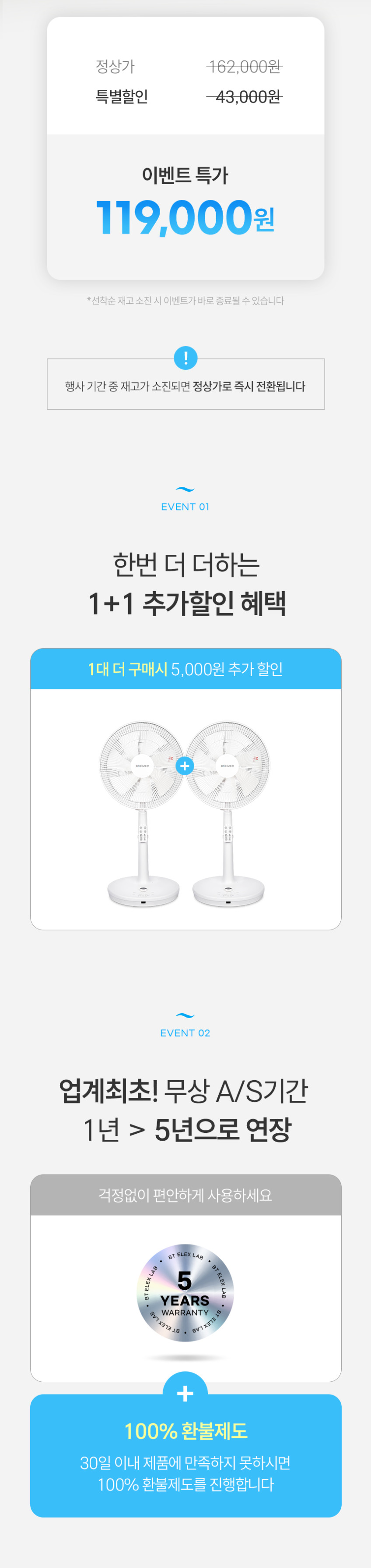 비티일렉스 브리즈9 BLDC 선풍기 무소음 초미풍 저소음 판매처 상세 정보 이미지 4