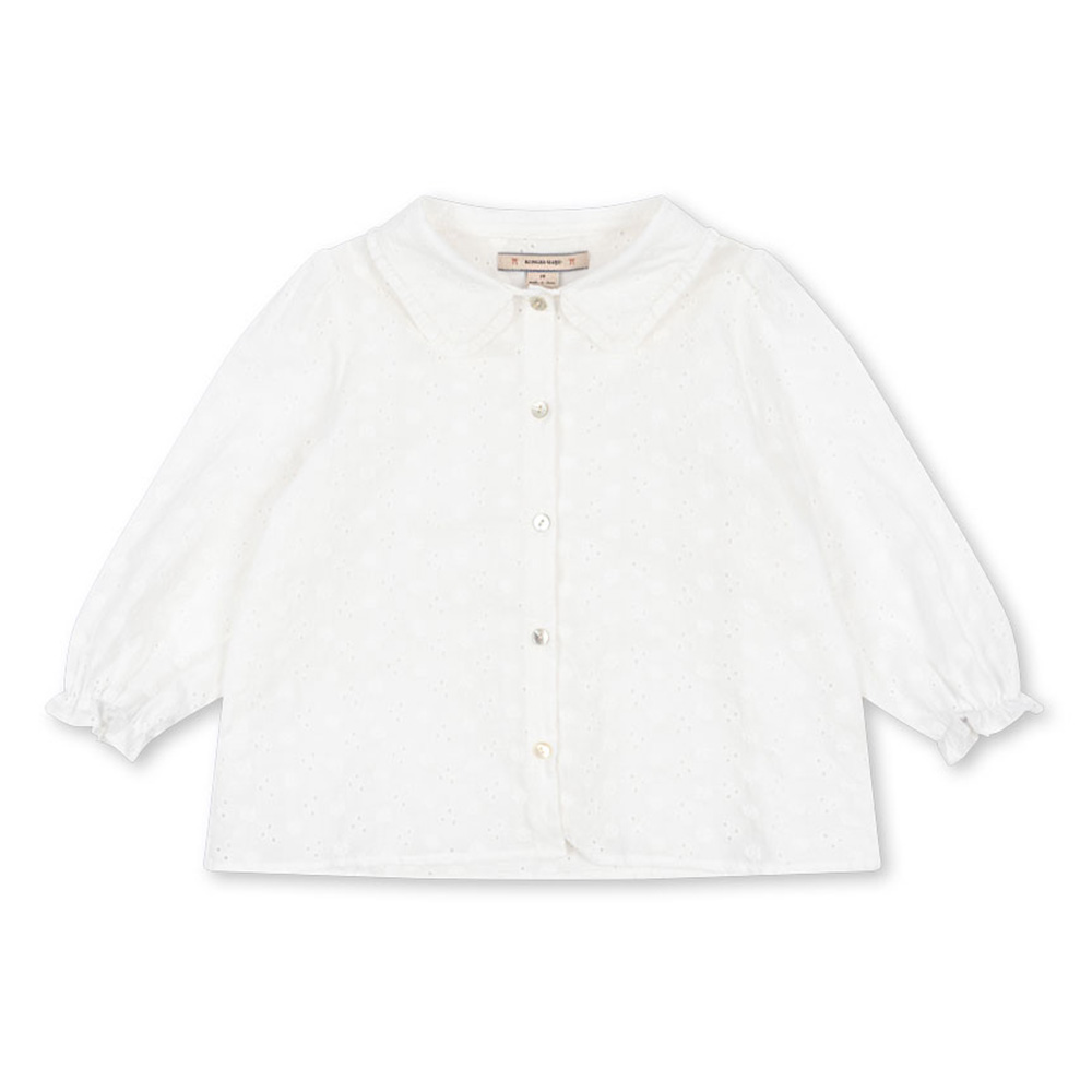 콩제슬래드 키즈 레이스 카라 셔츠 KS102440 OPTIC WHITE - 상품 이미지
