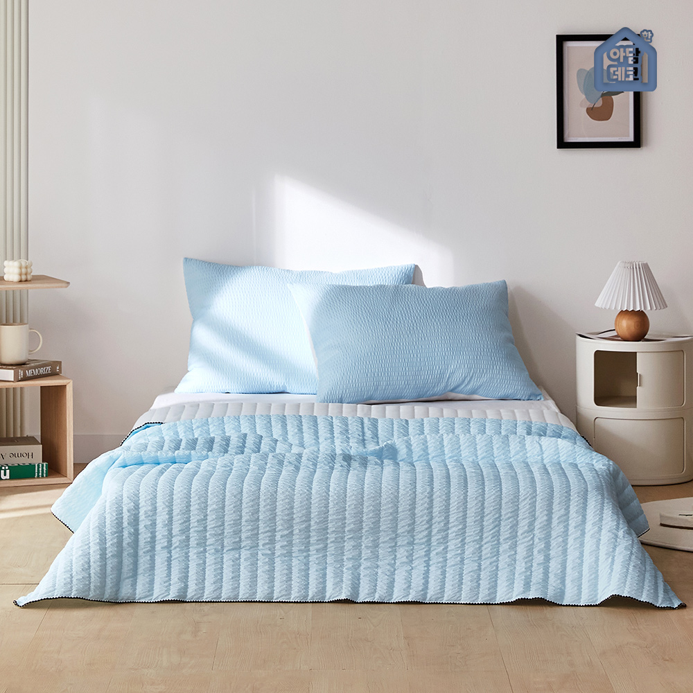 초냉감 퓨어아이스 냉감 이불 양면 블루, SS 150x200 - 상세 이미지 2
