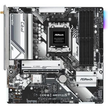 ASRock [해외]ASRock A620M 프로 RS WiFi, AMD 소켓 AM5 Ryzen 7000 시리즈 프로세서 지원