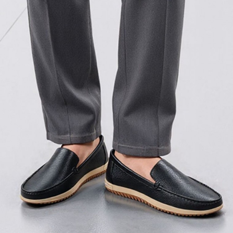 소가죽 남자 슬립온 캐주얼 정장 스니커즈 남성 신발