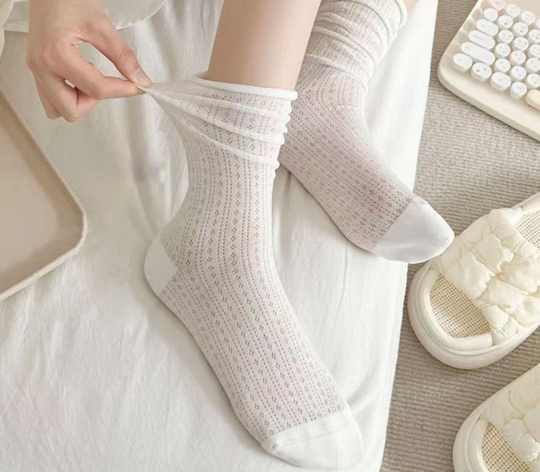 [발끝인싸] 애니윙 러블리 학생 레이스 양말 3종 세트 - 상세 이미지 3