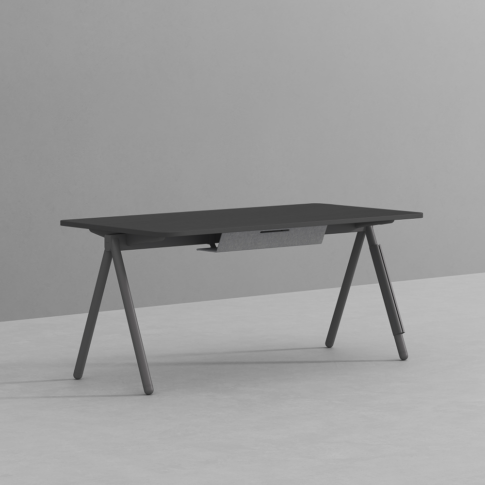 데스커 멀티데스크 1600x800mm, 쿨그레이 - 상품 이미지