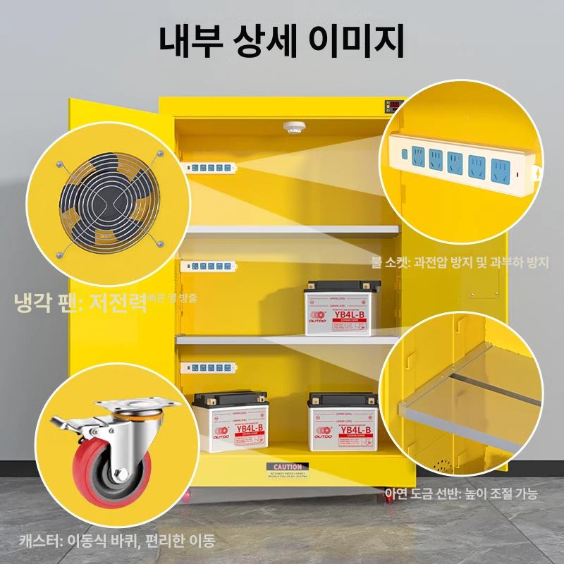 산업안전 방폭 22갤런 위험물 인화성물질 보관함 캐비닛 22갤런 - 상세 이미지 3
