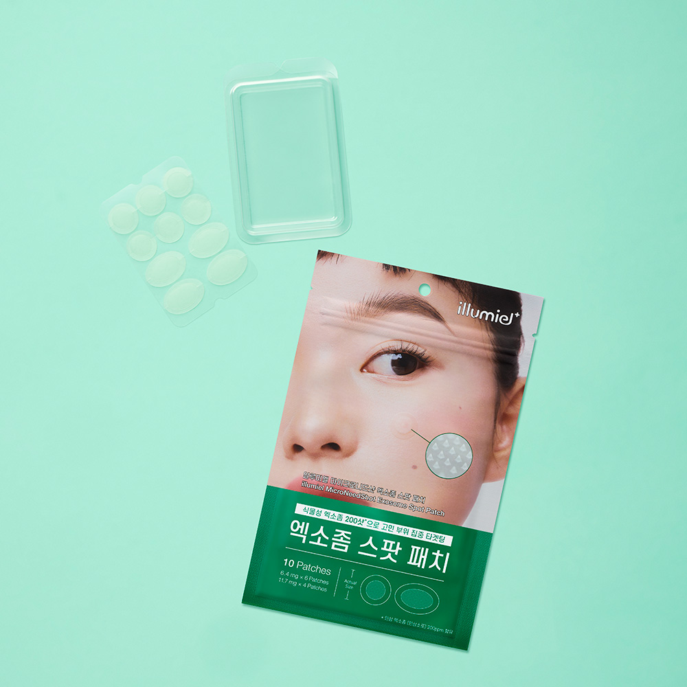 일루미엘 마이크로니드샷 엑소좀 스팟패치 10매 x2팩 여드름 트러블 진정 니들 패치 - 상세 이미지 4