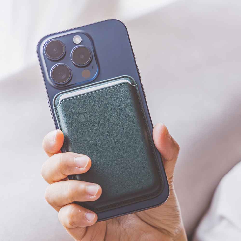 바라보고 맥폴리오 맥세이프 카드지갑 카드홀더 iPhone12 시리즈 이상 전 모델, 가죽, 네이비 - 상세 이미지 5