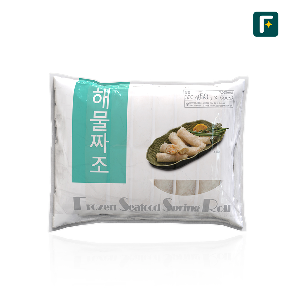 펀쿡 해물짜조 300g (50gX6개입) 스프링롤 베트남만두 춘권 업소용 - 메인 이미지
