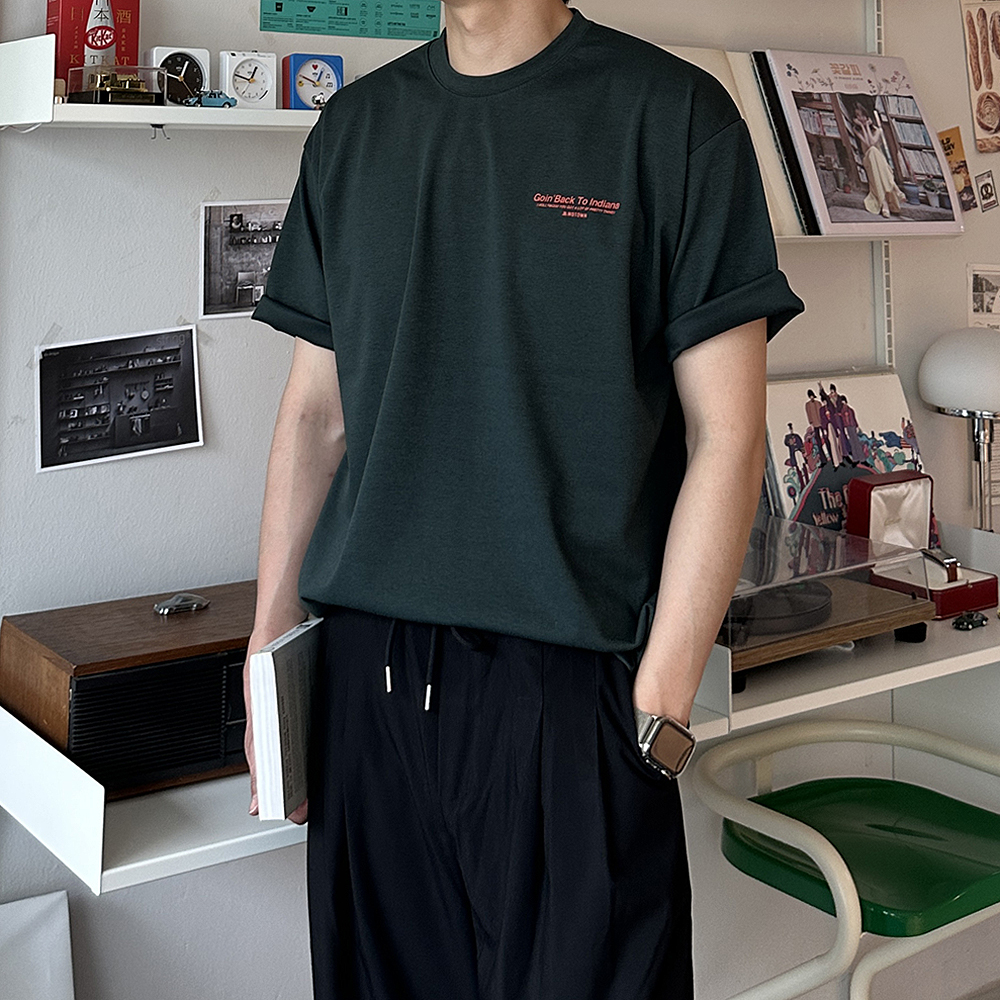 머슬핏반팔 쿨 티셔츠 오버핏 분또 여름 남자 반팔티 - 상품 이미지