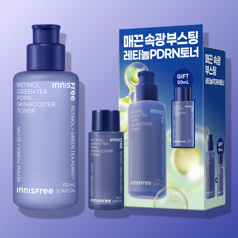 이니스프리 레티놀 그린티 PDRN 스킨부스터 토너 단품 기획 170mL+50mL - 메인 이미지