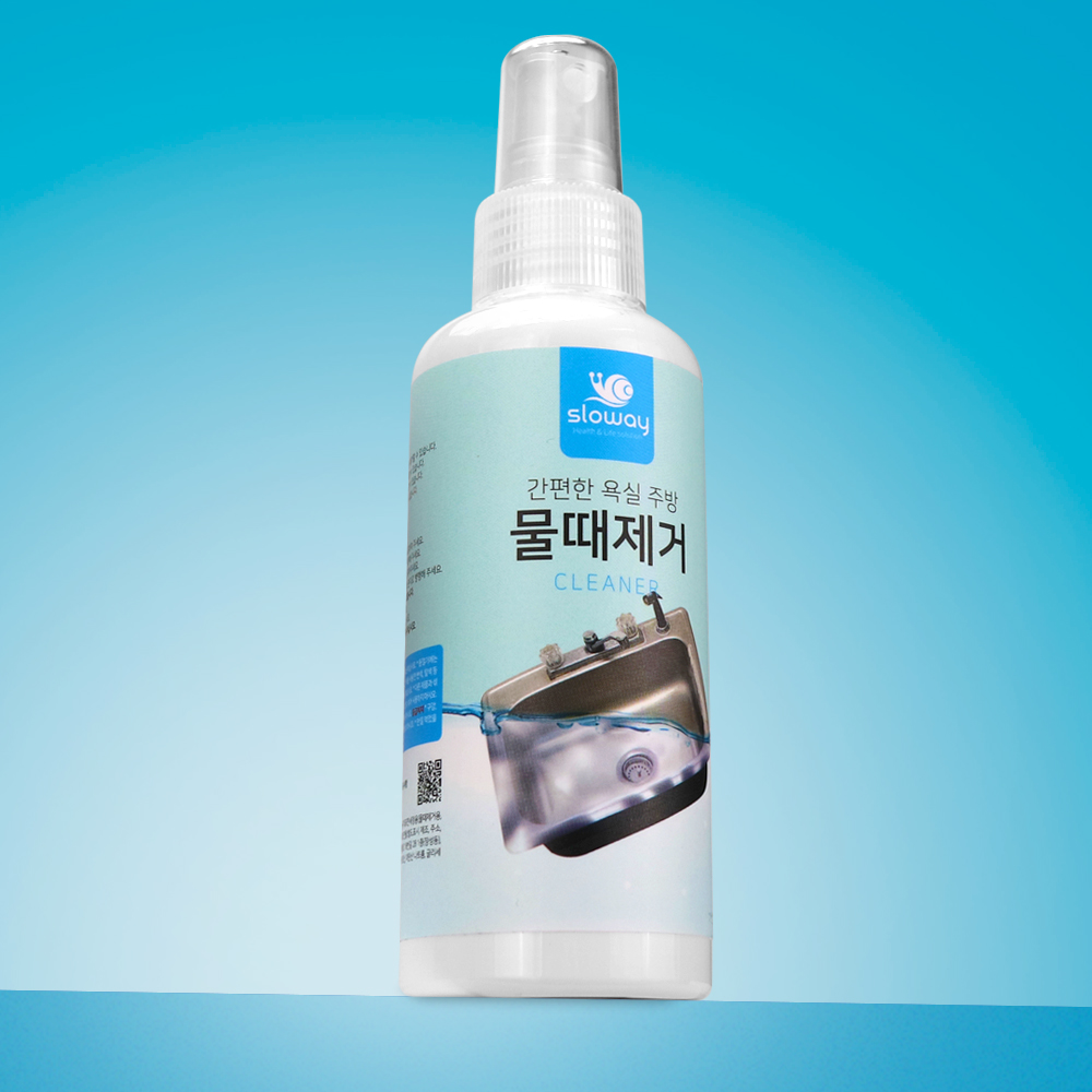 슬로웨이 물때제거제 욕실 화장실 거울 유리 유리창 샤워부스 창문 물때 제거 청소 150ml - 상품 이미지