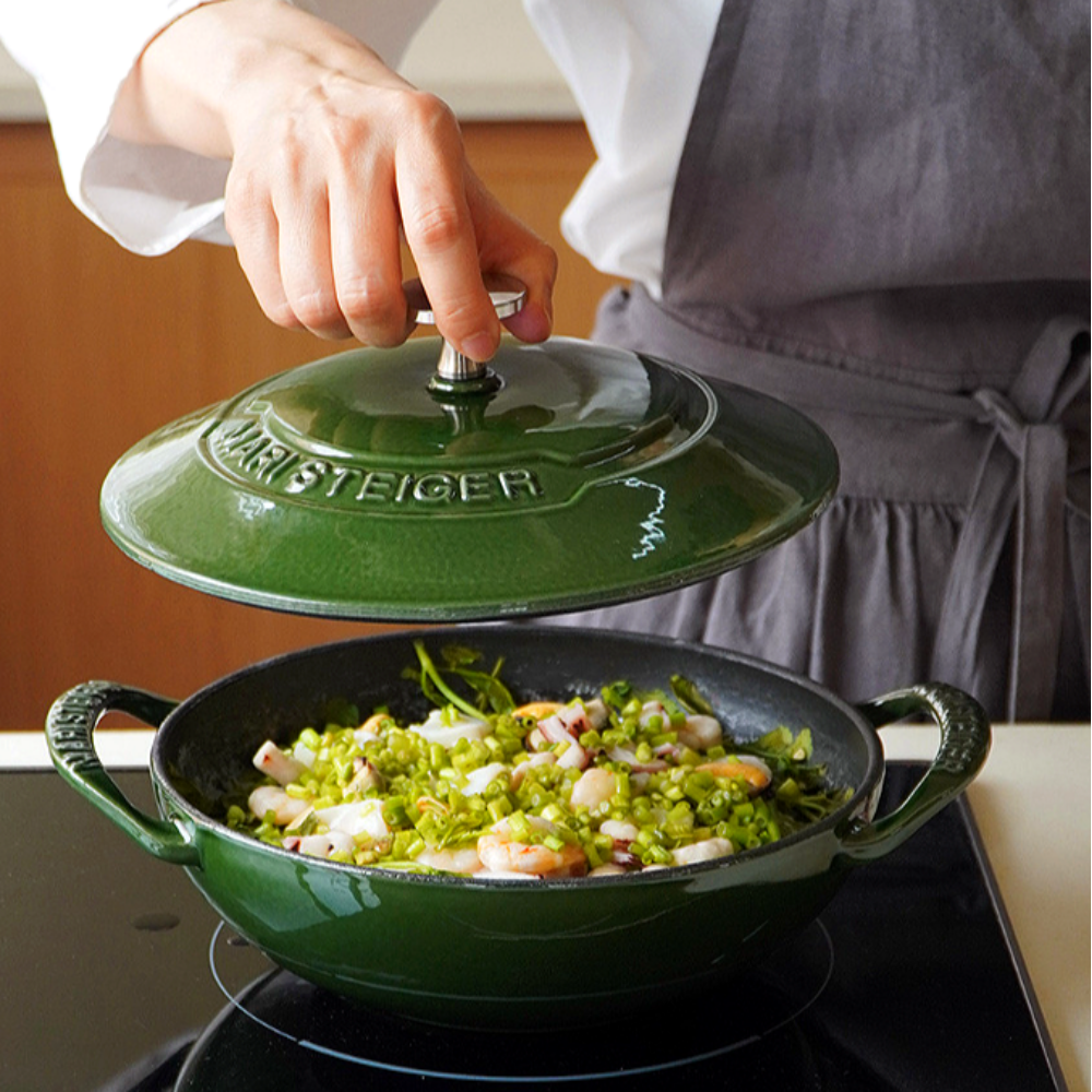 MARISTEIGER 25년 최신 미니웍 20cm 포레스트그린 인덕션 무쇠 주물 솥밥 냄비