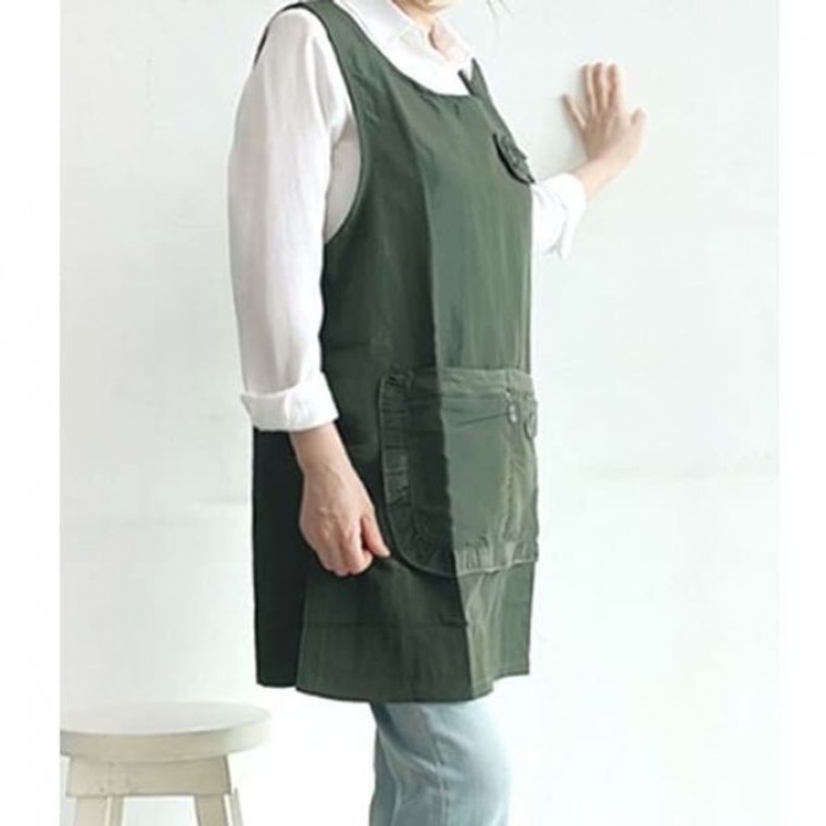 기능성 앞치마 어린이집 카페 미용 원피스 L