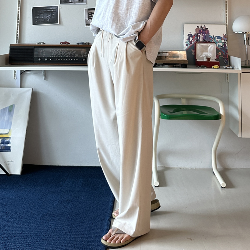 남자 여름바지 쿨 밴딩 아이스 팬츠 남자 냉장고바지 - 상세 이미지 2