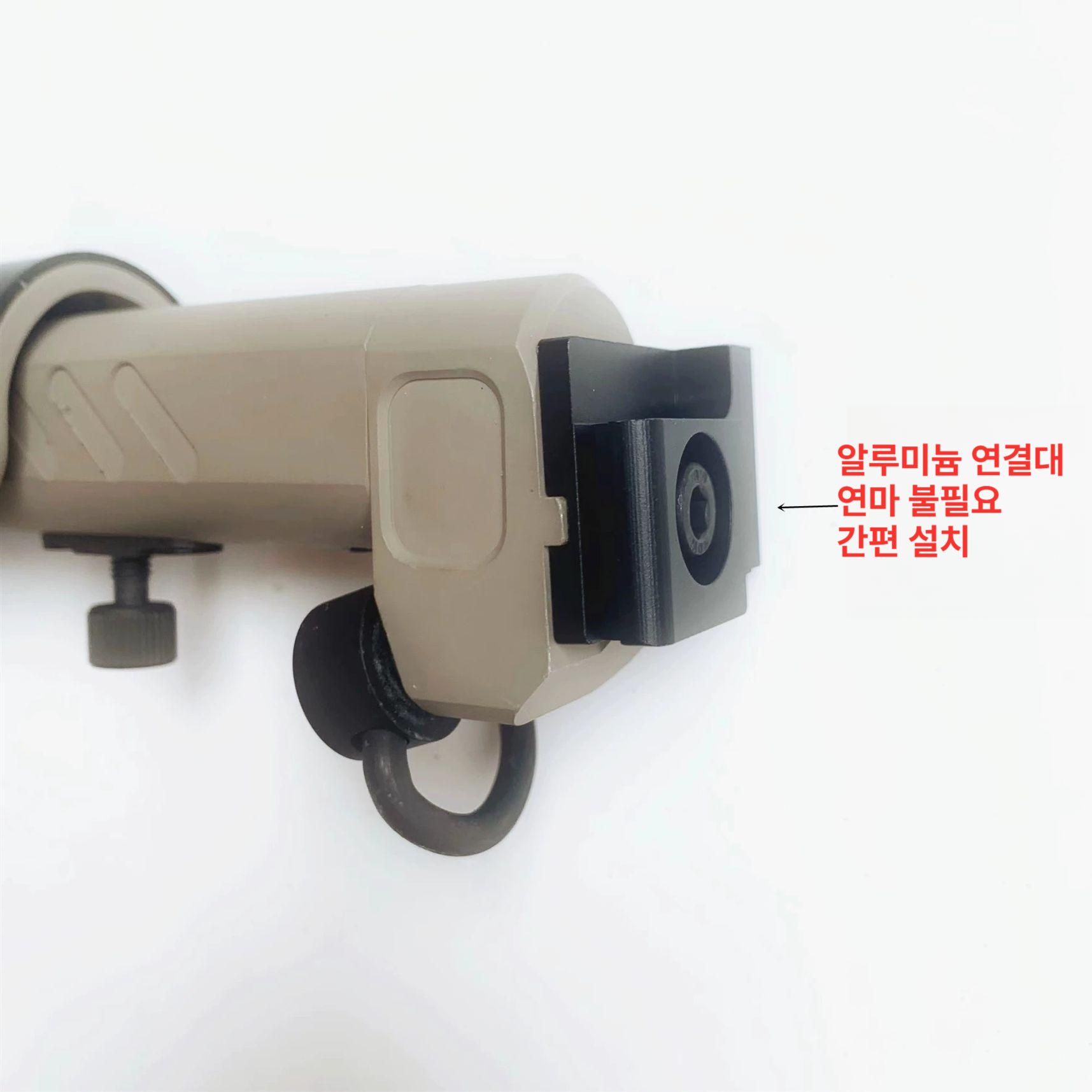 접이식 스톡 개머리판 PT1 AK102 아답터 PT3 금속브라캣 aka74u 소프트건 튜닝 업그레이드 버전 블랙 pt STS - 상세 이미지 4