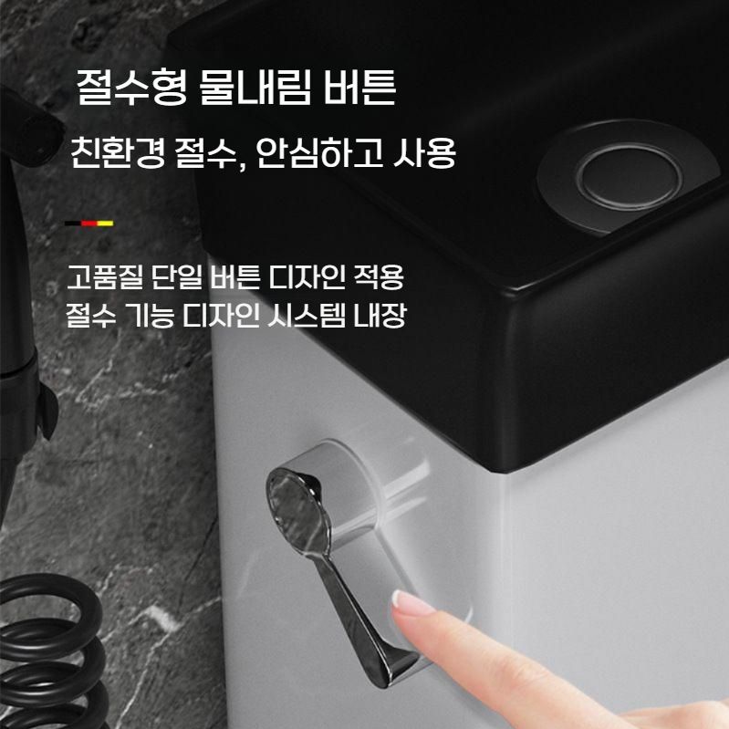 공관활용 양변기 인테리어 미니 좌변기 겸 세면대 일체형 화이트 / 냉수 단일 실버 워터탭 - 상세 이미지 4