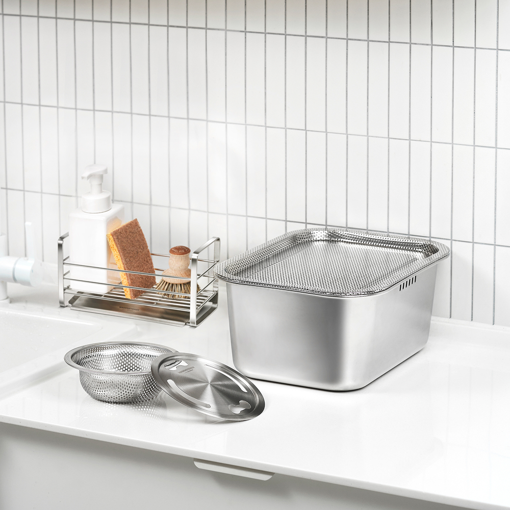 바겐슈타이거 스텐 사각 설거지통 10L SUS304  다양한 쓰임새 가정용 캠핑용 제품 이미지