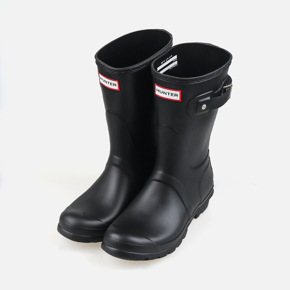 헌터 오리지널 쇼트 레인 부츠 WFS1000RMA-BLK